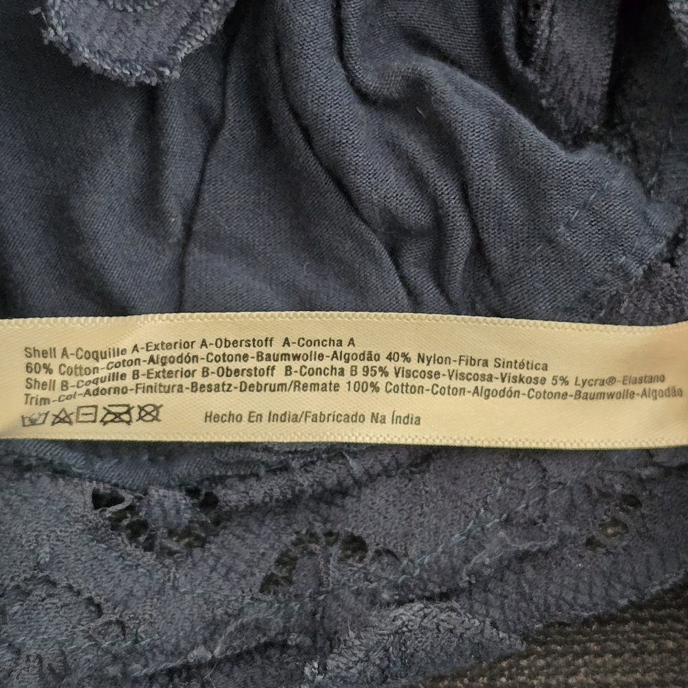 SOLD Free People Adella Bralette In Night Swim Blue Small - Picture 4 of 5